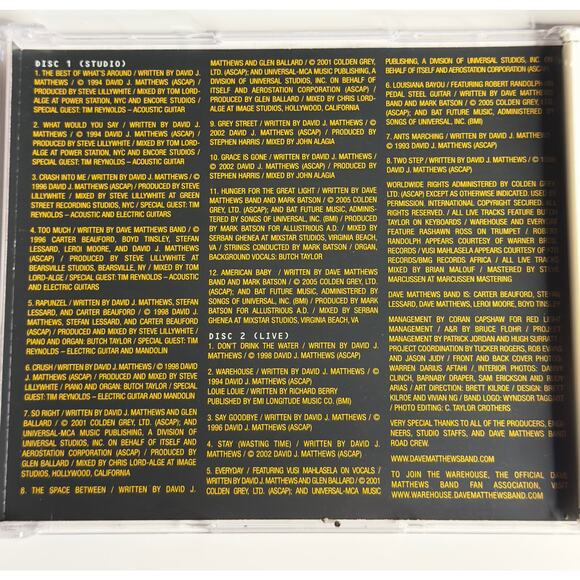 Dave Matthews Band – The Best of What’s Around Vol.1 (2 CD) Greatest Hits & Live - Picture 7 of 8